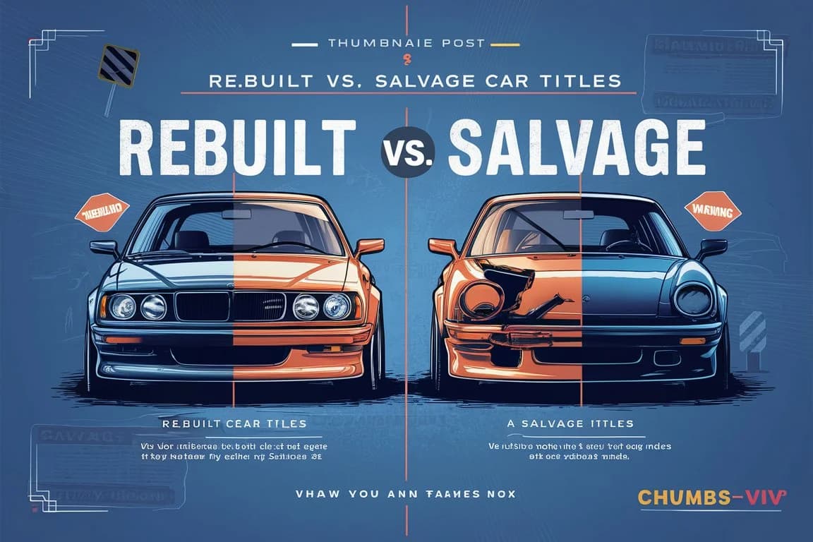 Rebuilt vs. Salvage Car Titles: What You Need to Know