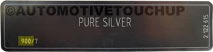 Close-up of Mini paint code label on a vehicle door jamb